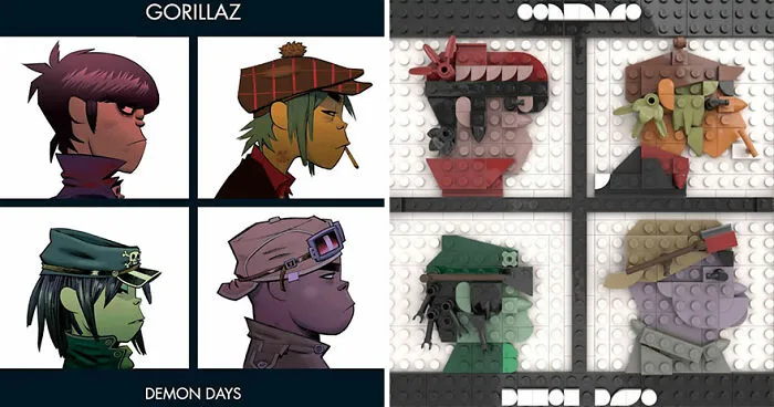 Artist Recreates Popular Music Albums With LEGO, And They're Surprisingly Accurate (30 Pics)