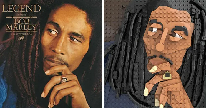 Artist Recreates Popular Music Albums With LEGO, And They're Surprisingly Accurate (30 Pics)