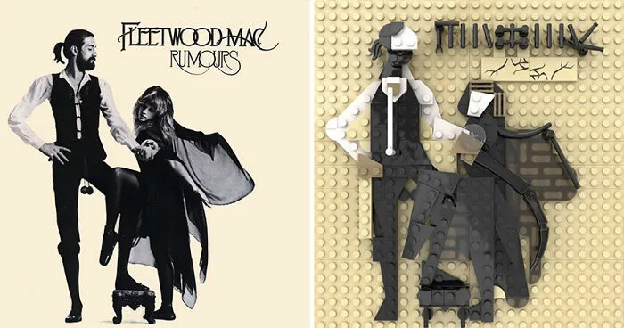 Artist Recreates Popular Music Albums With LEGO, And They're Surprisingly Accurate (30 Pics)