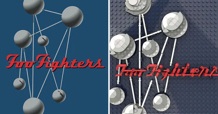 Artist Recreates Popular Music Albums With LEGO, And They're Surprisingly Accurate (30 Pics)