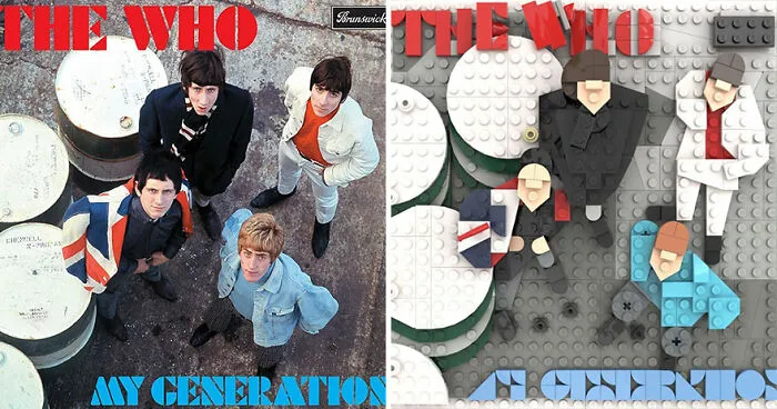 Artist Recreates Popular Music Albums With LEGO, And They're Surprisingly Accurate (30 Pics)