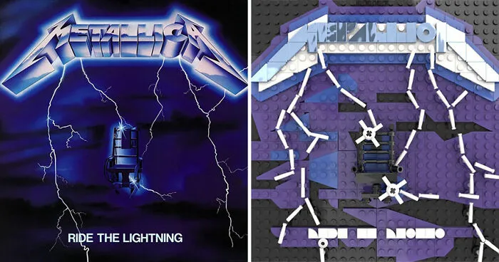 Artist Recreates Popular Music Albums With LEGO, And They're Surprisingly Accurate (30 Pics)