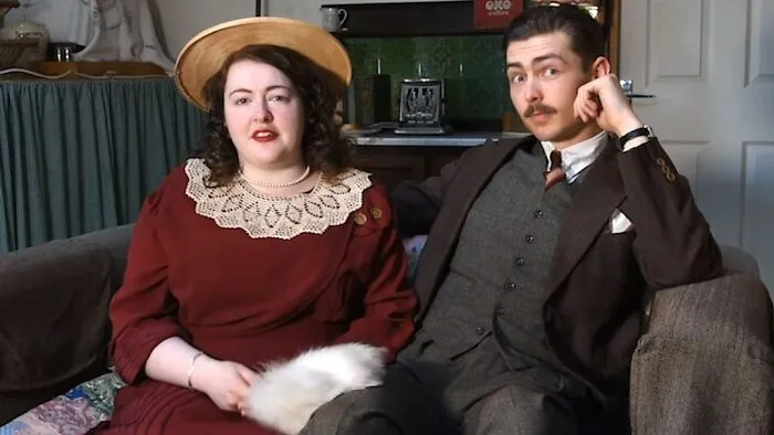 Engaged Young Couple Lives Like It's The 1930s With Vintage Clothes, Home, Tools, And A Car (30 Pics)