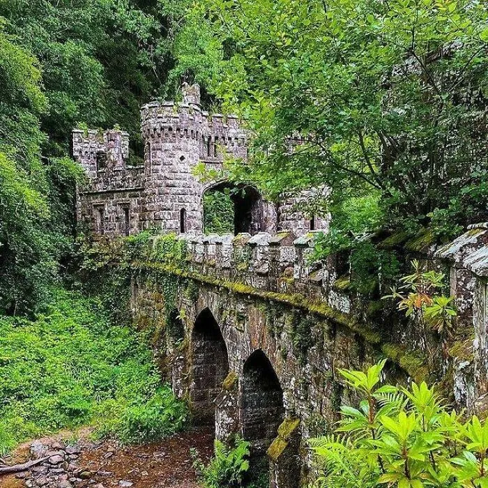 Ballysaggartmore Towers Are Two Ornate Entrance Lodges (One Also Acts As A Bridge)