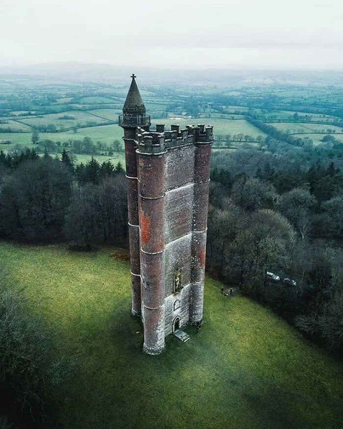 Un viejo castillo abandonado en Inglaterra