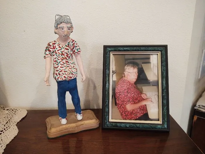 A Handmade Statue Of My Dad Who Passed Away 21 Years Ago