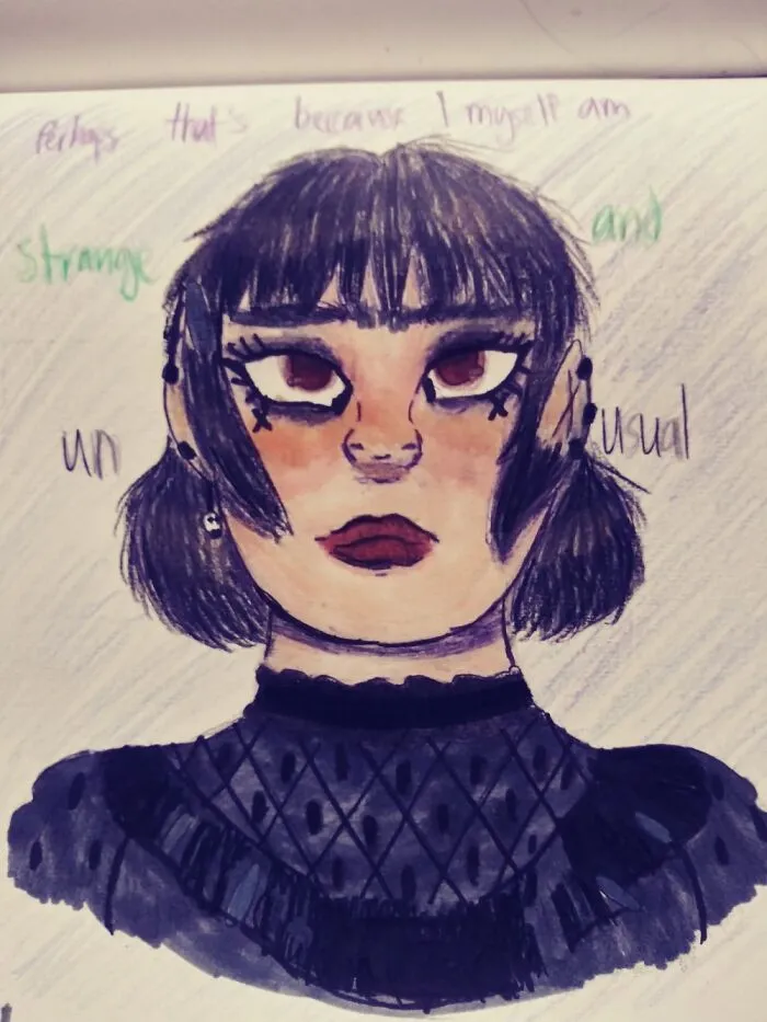 Its Not Much, But My Drawing Of Lydia Deetz