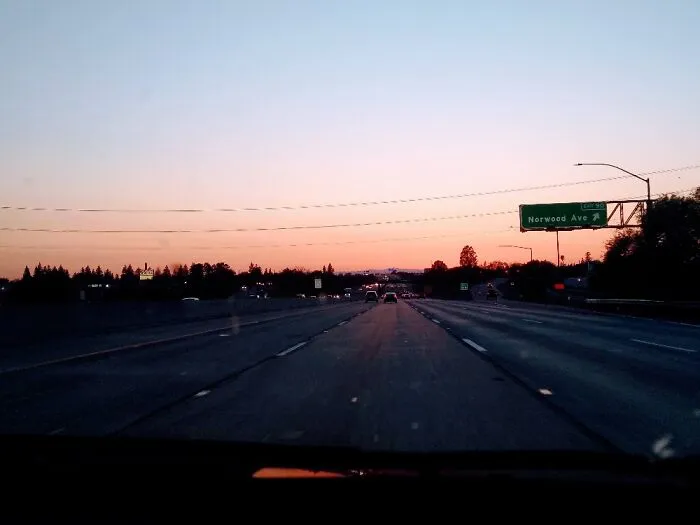 Picture Of The Road At Night
