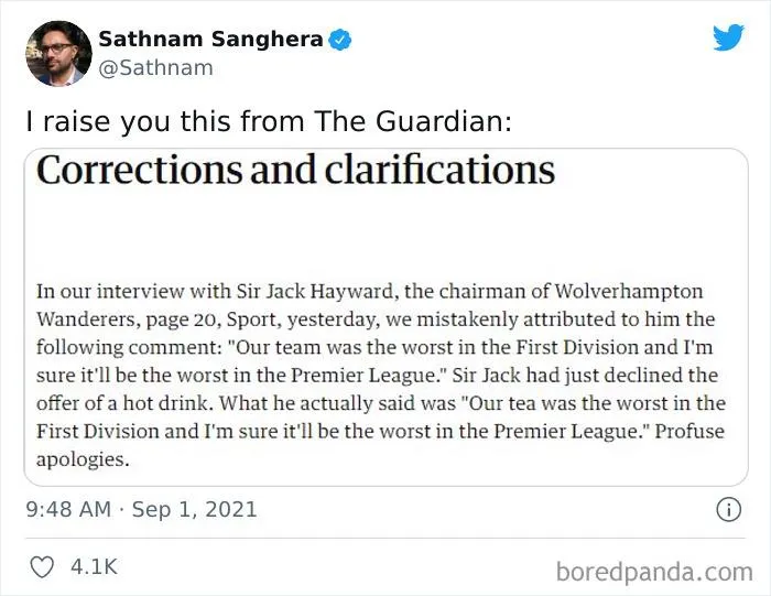 People On Twitter Are Sharing The Biggest Newspaper Fails That Resulted In Hilarious Corrections (30 Pics)