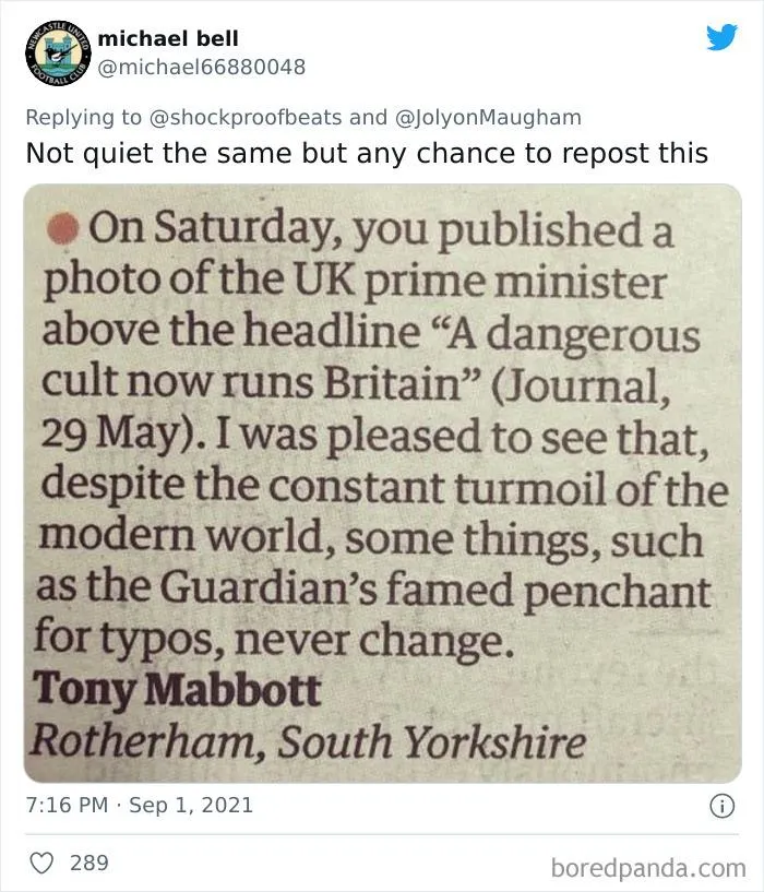 People On Twitter Are Sharing The Biggest Newspaper Fails That Resulted In Hilarious Corrections (30 Pics)