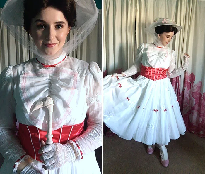 Mi disfraz de Halloween: ¡Mary Poppins! He estado trabajando en él todo el verano en cuarentena