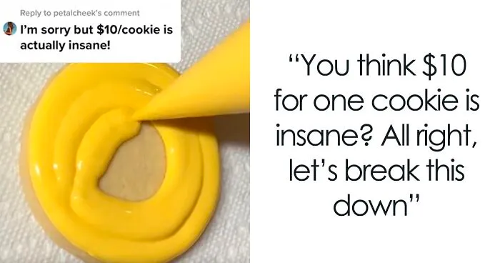 Baker Defends Her $10/Cookie Price After Someone Says It's 'Insane', But Some People Are Not Convinced