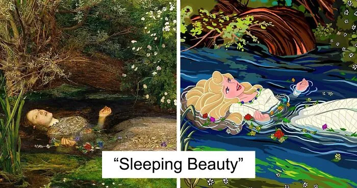 Artist Reimagines Disney Characters As Famous Classical Paintings And Pop Culture References (22 New Pics)