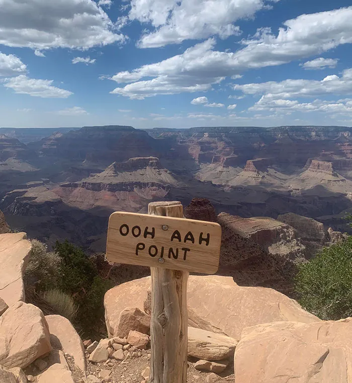 Vistas geniales con un buen nombre en el Gran Cañón