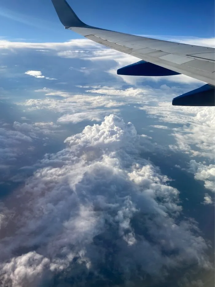 Flying Home After Being Gone Too Long.