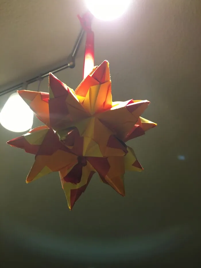 An Origami Star I Made (No Glue Used)