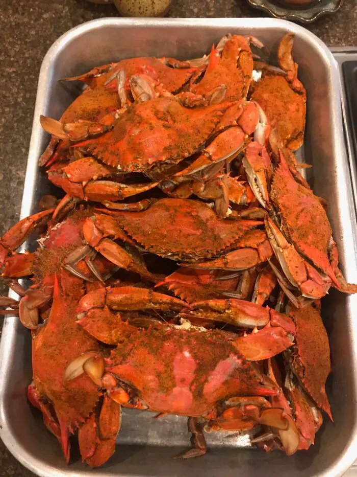Steamed Blue Crab