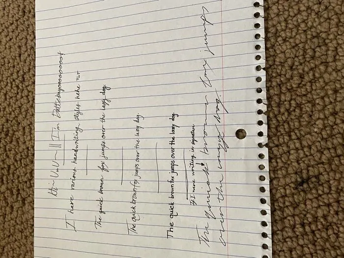 I Write In Different Ways