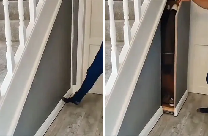 Otro de los grandes usos que se le puede dar al espacio que está debajo de las escaleras 