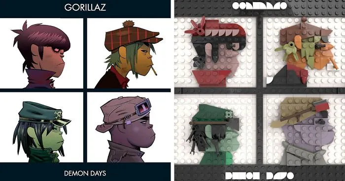 Artist Recreates Popular Music Albums With LEGO, And They're Surprisingly Accurate (30 Pics)