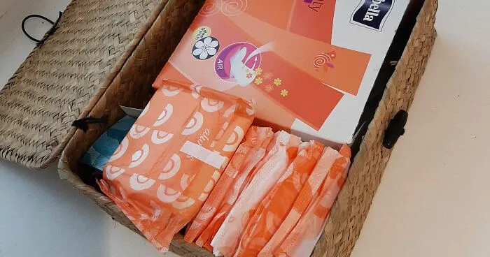 Female Colleague Calls Out This Male Teacher For Keeping A Basket Full Of Tampons And Pads For His Students