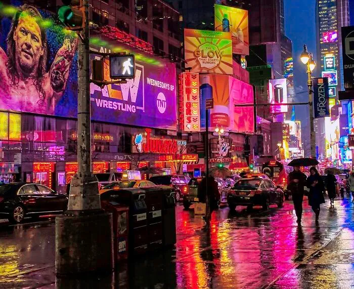 Gotham On A Rainy December Night.