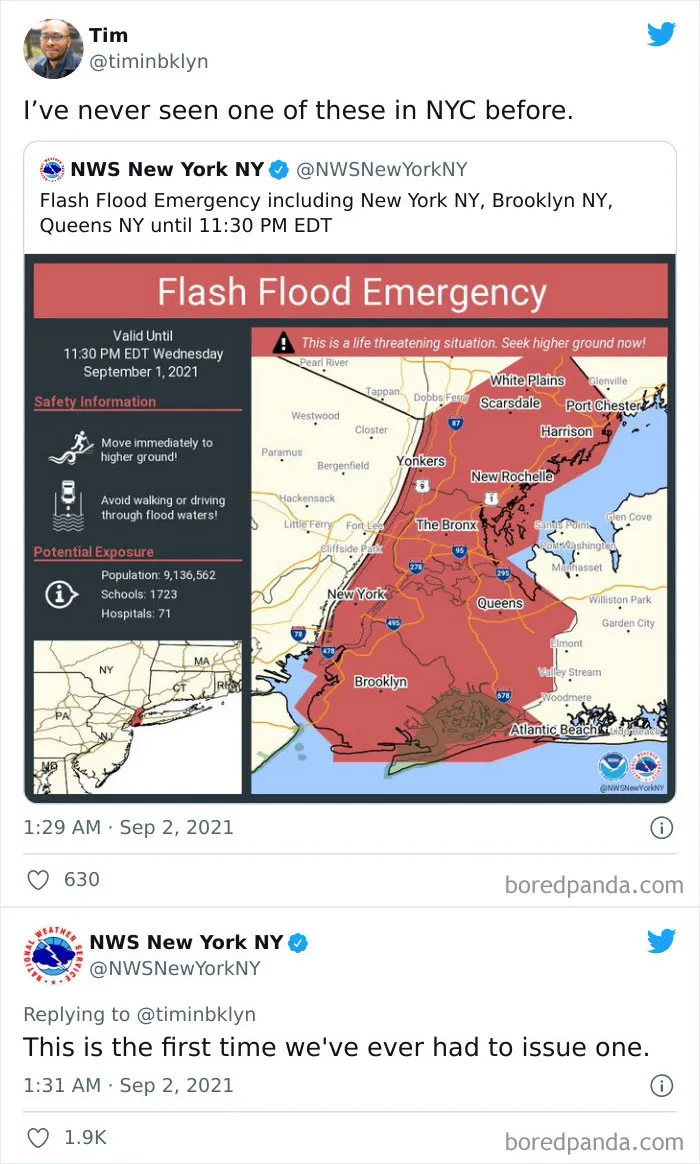 30 Photos From The Apocalyptic Flooding That Hit New York City