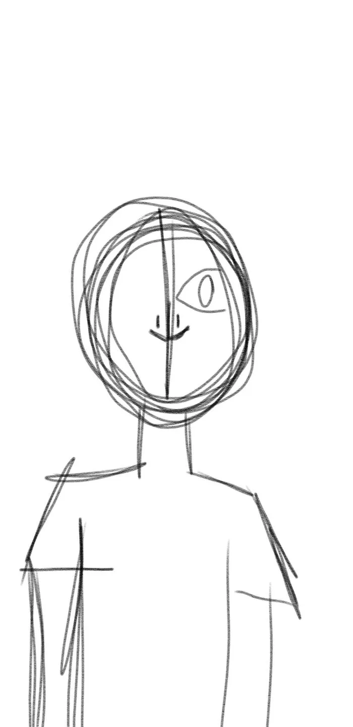 The Terrifying Thing That Is The Beginning Of My Sketch
