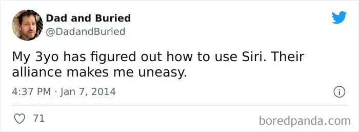 40 Hilarious Parenting Tweets About What It’s Like To Raise Kids In The Age Of Alexa And Siri
