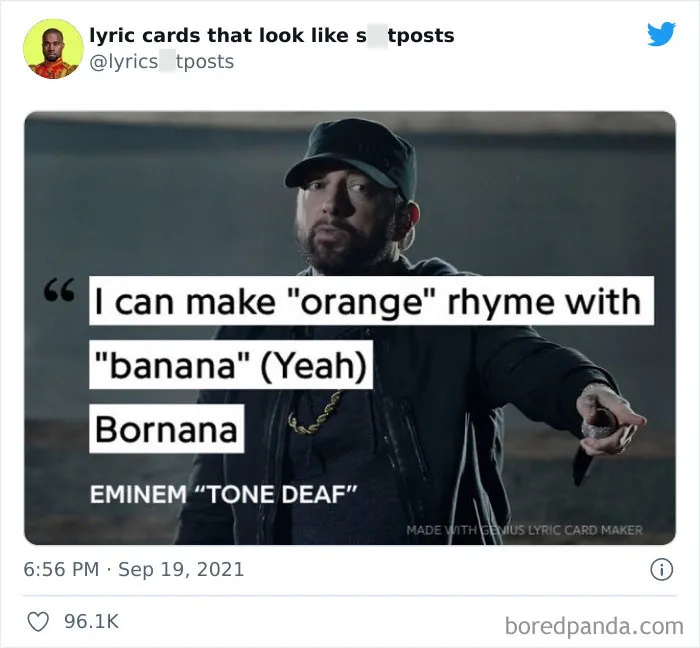 30 Hilariously Absurd Lyrics Shared On This Twitter That Collects Lyrics ‘You’d Never Believe Are Real’ (New Pics)