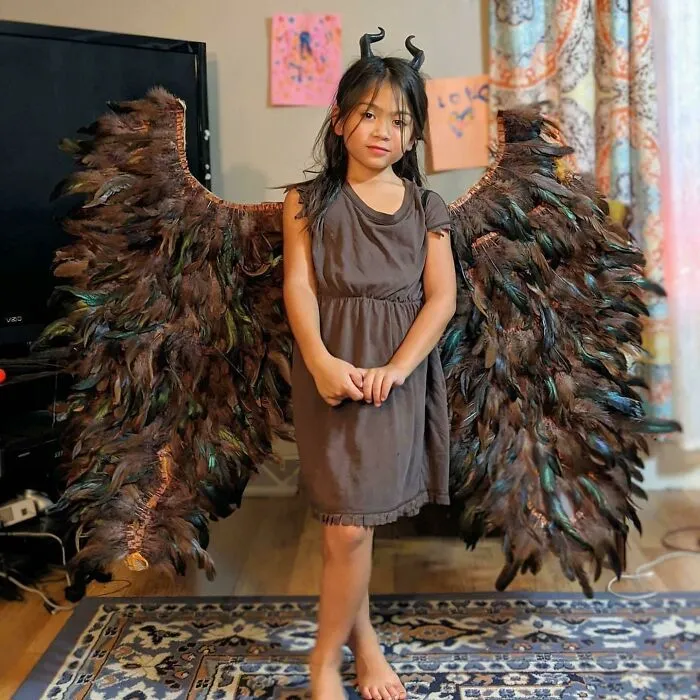 My Son’s Young Maleficent Costume I’ve Been “Working On” For Two Years Finally Finished By His Mom Just In Time For Halloween
