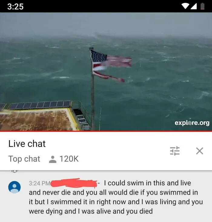 From A Live Stream Of Hurricane Florence