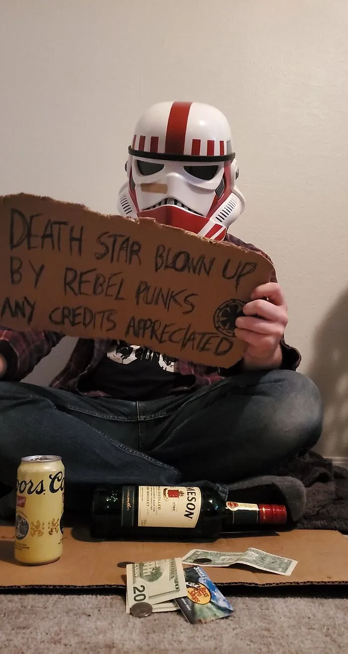 Low Effort Last Minute Costume. Never Forget