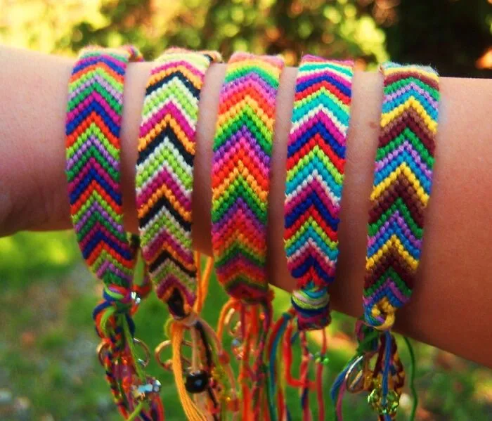 Brazaletes de la amistad, me encantaba hacerlos