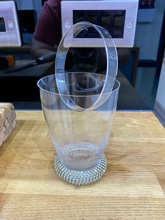 My Wife’s Engagement Ring Cut The Top Damn Near Perfectly Off A Glass When She Was Washing It