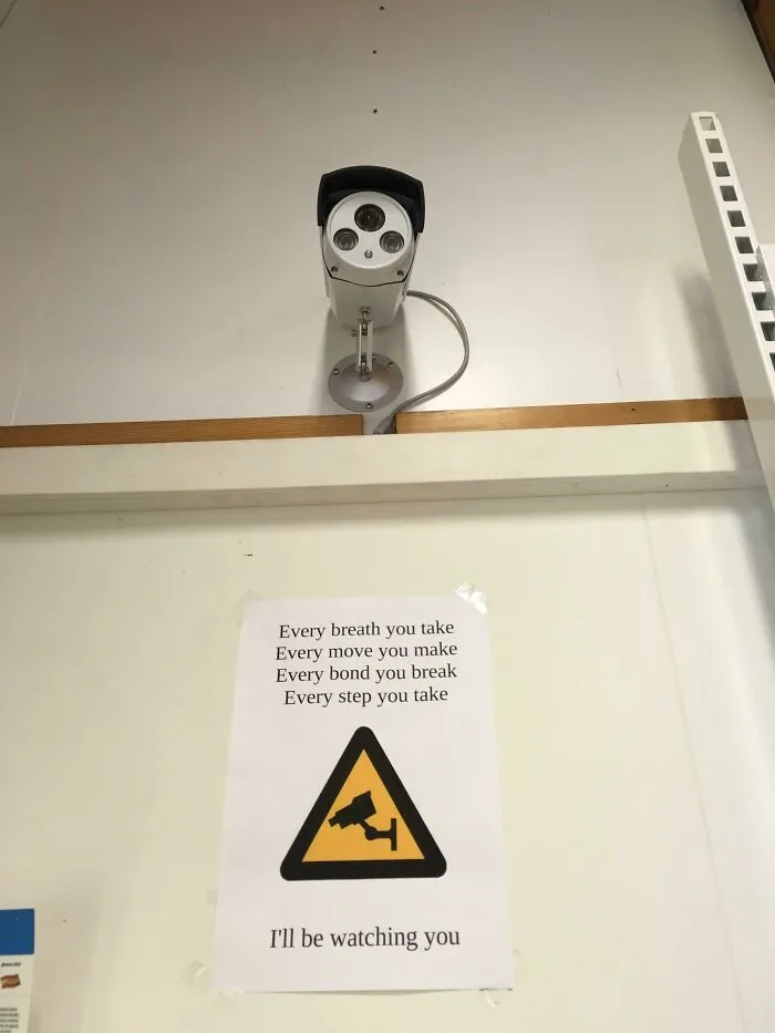 This Poster Under A Camera In Iceland
