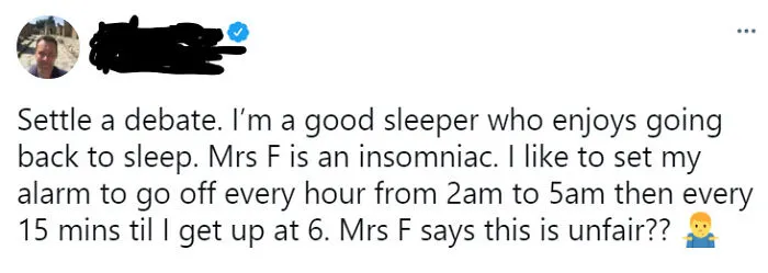 Mr F Thinks It's Unfair That His Wife Doesn't Want To Get Tortured For His Pleasure