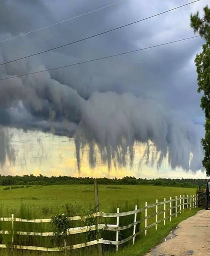 These Are Called Scud Clouds. This Was Recently Captured In South Carolina