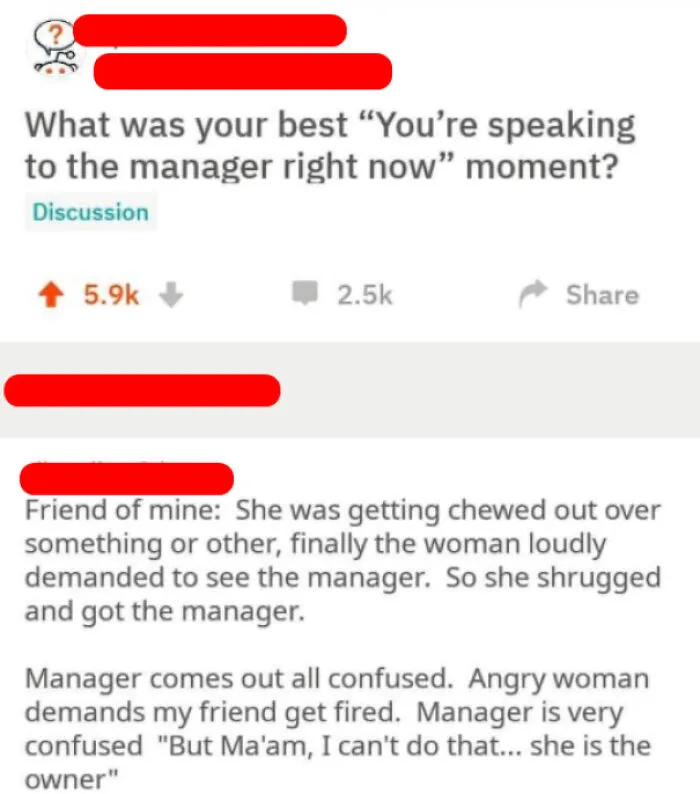 Karen vs. Owner