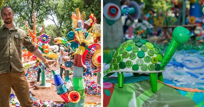 The Future Forest: We've Made A Forest Out Of 3 Tons Of Plastic In Mexico City