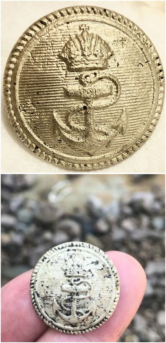 Button From An Austro-Hungarian Marine Uniform