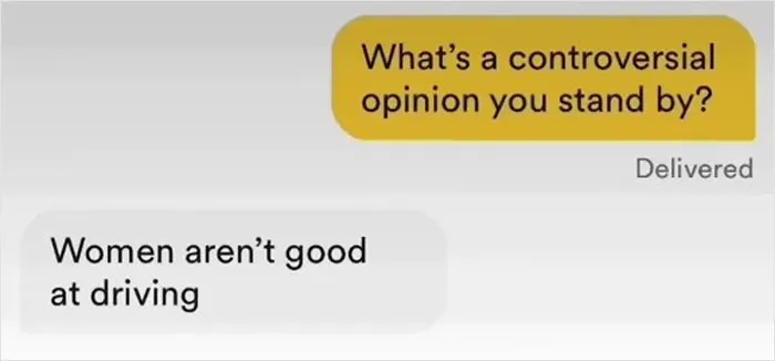 Women Are Saving Time On Dating Apps By Asking For Controversial Opinions As The First Thing And These Are 30 Answers They Got