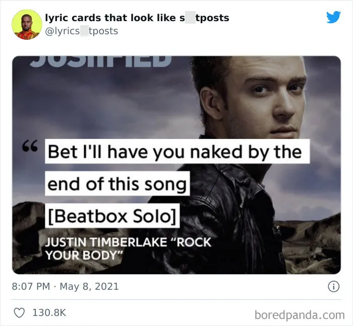 30 Hilariously Absurd Lyrics Shared On This Twitter That Collects Lyrics ‘You’d Never Believe Are Real’ (New Pics)