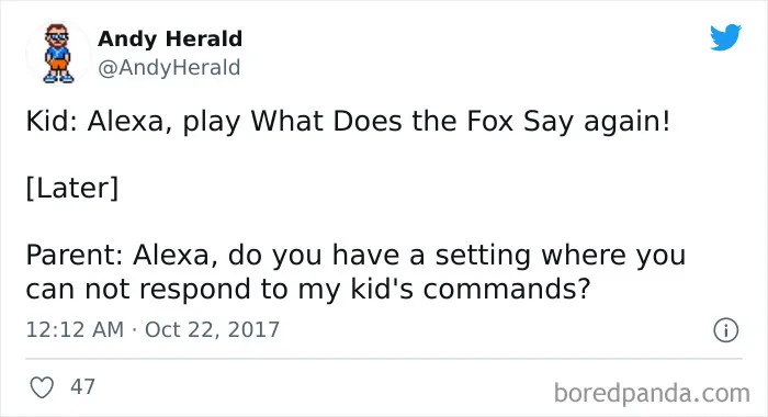 40 Hilarious Parenting Tweets About What It’s Like To Raise Kids In The Age Of Alexa And Siri