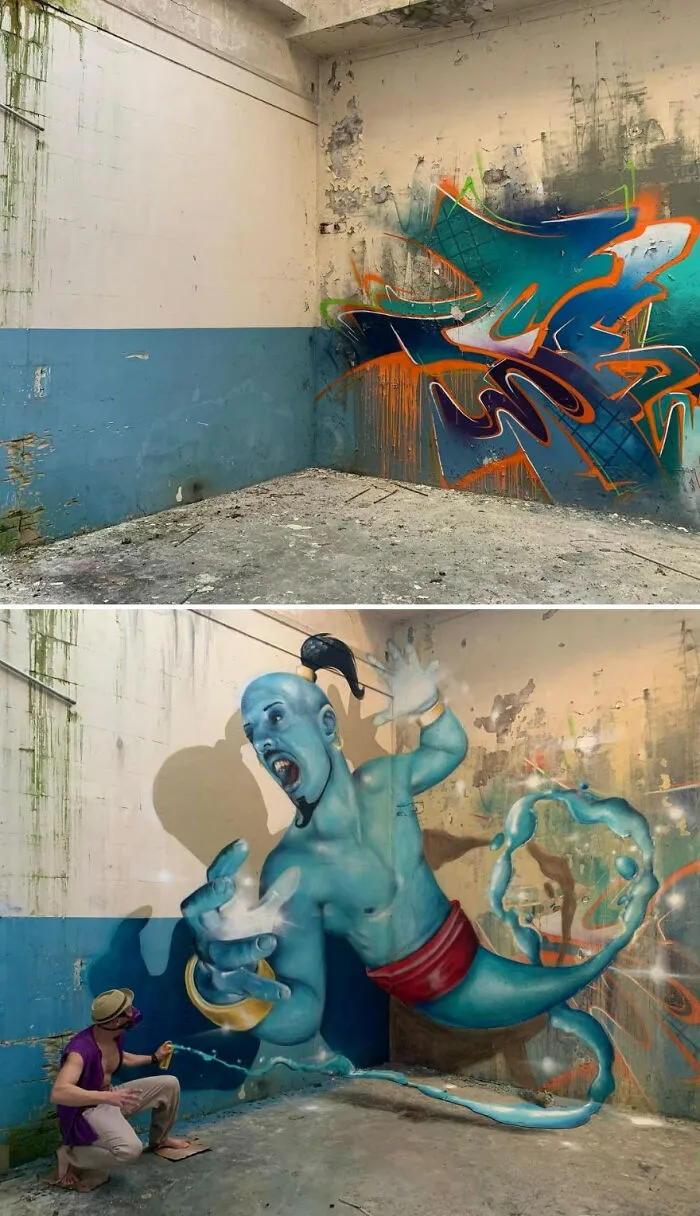 French Street Artist Paints 3D Creature Graffiti And It’s Not For The Faint Of Heart (30 New Pics)