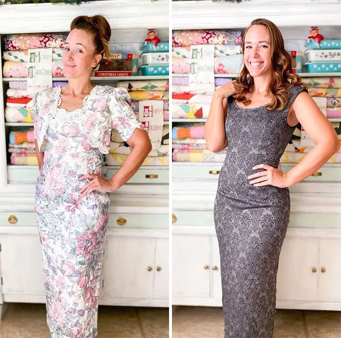 Woman Modifies Old Thrift Store Clothes To Create New Outfits And Here Are 25 Of Her Best Works (New Pics)