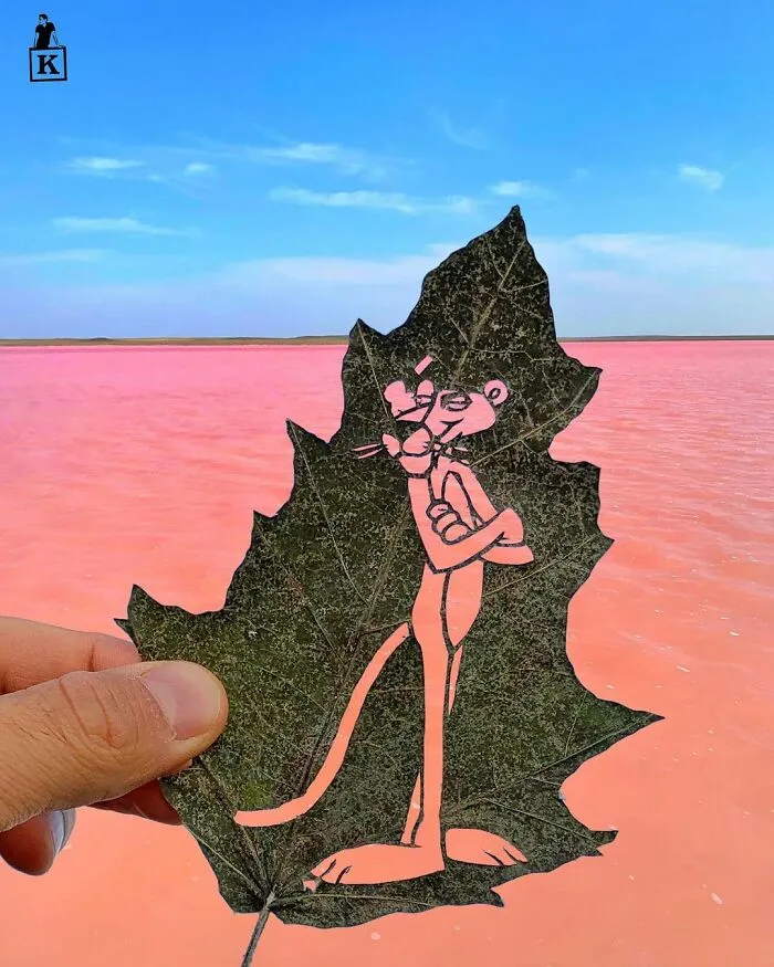 I Give A Second Life To Leaves By Cutting Drawings On Them (30 Pics)
