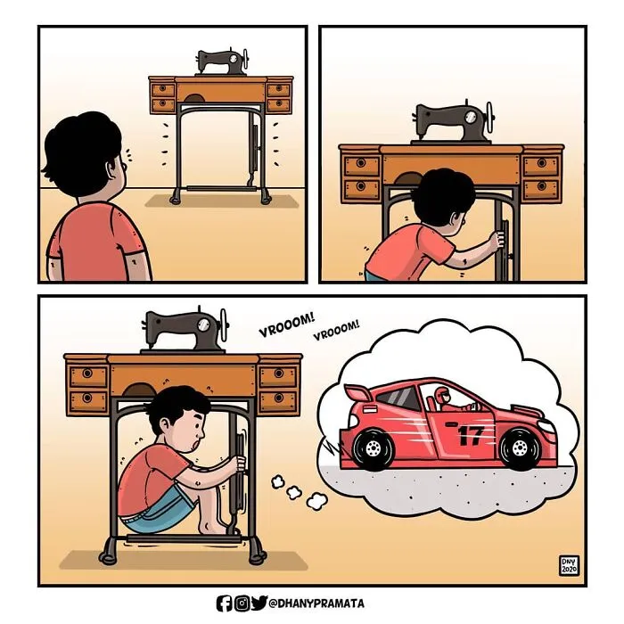 Convertir una máquina de coser en coche