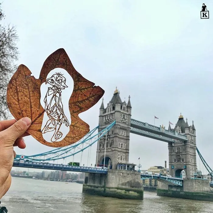 I Give A Second Life To Leaves By Cutting Drawings On Them (30 Pics)