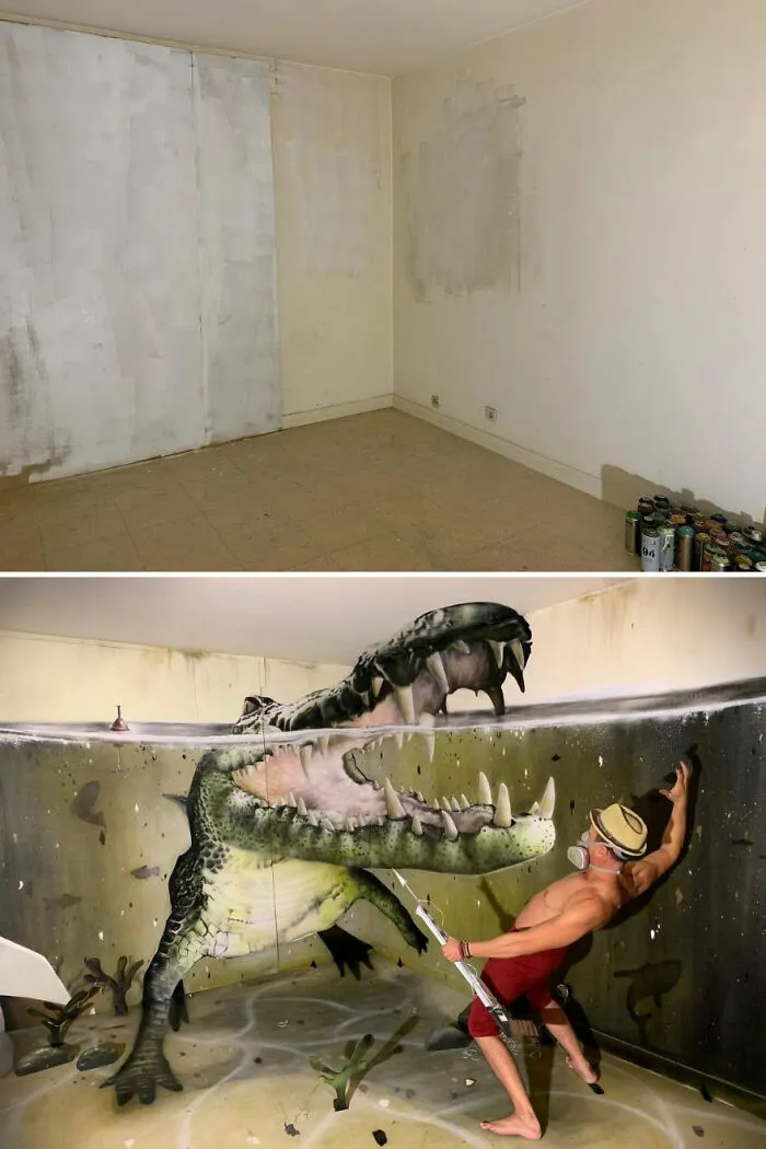 French Street Artist Paints 3D Creature Graffiti And It’s Not For The Faint Of Heart (30 New Pics)